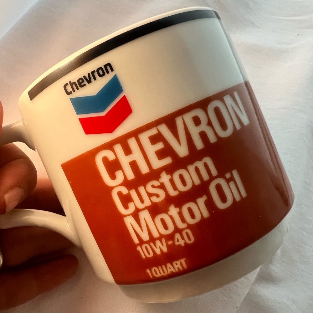 Vintage Chevron Oil Mug Japan